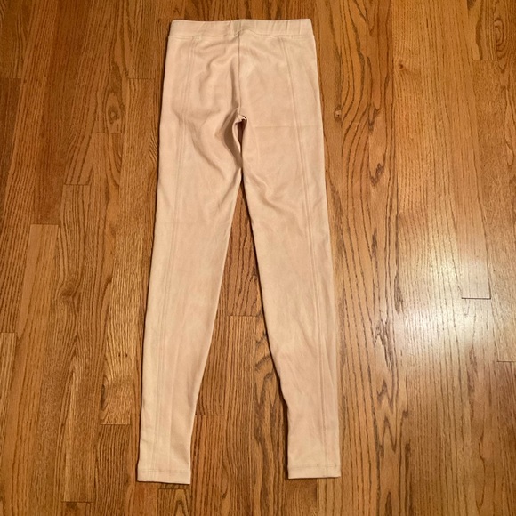 Hale Bob Ultra Suede Pale Pink Pants, Stretch Pull On High Waist, Body-Con, Sz M - Picture 6 of 12